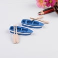 thumbnail image 3 of 1Pc Boat + 2Pcs Oar Miniature Simulated Model Dollhouse Art Bonsai Garden Decor by Mightlink, 3 of 8