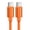Orange, variant on Nylon Braided 60W Type C Wire For iphone 15 16 17 pro max 1m 2m 3m USB C To Type C Fast Charge Cable for Samsung Xiaomi Huawei