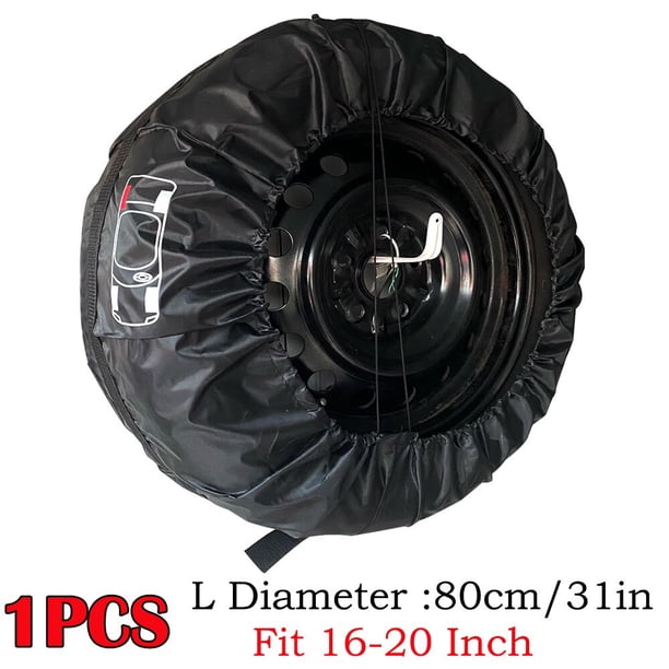 1 unidad, 4 Uds., funda de cubierta de neumático de repuesto para coche, bolsas de almacenamiento de neumáticos de rueda de coche de poliéster, accesorios para neumáticos de vehículos, estilo Protector a prueba de polvo Tan Jianjun unisex