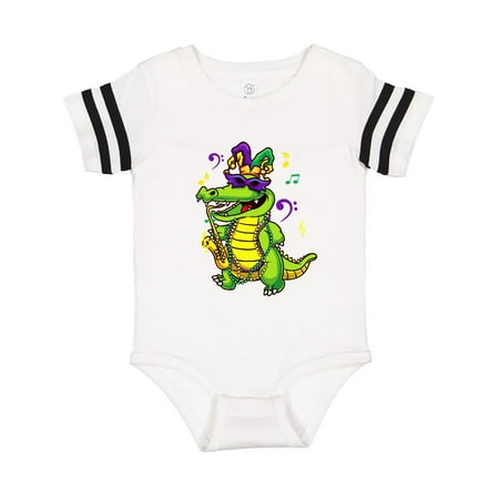 

Inktastic Mardi Gras Party Alligator Gift Baby Boy or Baby Girl Bodysuit