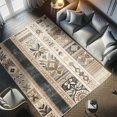 thumbnail image 4 of Ambesonne Southwestern Decorative Rug Carpet, Earthy Ethnic Motifs, 5' 1" X 7' 5", Black Brown Grey, 4 of 5