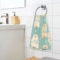 thumbnail image 5 of Bear Heart Pattern Bath Towel 100% Cotton Soft Thick High Absorbency Hand Face Towel Single Pack 16x28in, 5 of 7