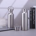 thumbnail image 2 of Bouteille d'Eau Portable en Acier Inoxydable avec Poignée 2000ml/1000ml/500ml Flasques de Sport Voyage Cyclisme Randonnée Camping Vélo, 2 of 6