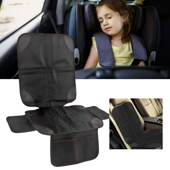 Car  Protector For Child Car , 600D Oxford Cloth Waterproof Non Slip Carseat Protector With 2 Mesh Storage Pockets Baby  Protectors Under Carseat