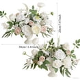 thumbnail image 3 of 2PCS Rose Wedding Centerpiece Flowers, Wedding Decor Artificial Flower for Ceremony Reception Tabletop Desk Flowers Fake Flowers, Spring Valentine's Day Wedding Decorations(without Vase), 3 of 5