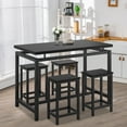 Dining Room Table Set for 4, Wooden Small Dining Table Set, Kitchen