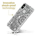 thumbnail image 3 of Case Yard iPhone-X Case Clear Soft & Flexible TPU Ultra Low Profile Slim Fit Thin Shockproof Transparent Bumper Protective Cover Drop Protective Cell Phone Cases (Henna Mehndi), 3 of 8