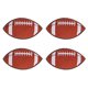 thumbnail image 1 of Uxcell 4 Pcs Parche de fútbol planchado, parches de rugby con adhesivo de fusión en caliente, 1 of 7