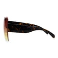 thumbnail image 3 of Flat Panel Shield Oceanic Robotic 80s Futurist Disco Funk Sunglasses Orange Yellow, 3 of 4