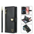 thumbnail image 2 of Case for Tecno Camon 18 Wallet phone case with zipper pocket, wrist strap, flip cover and built-in card slots., 2 of 6