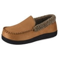 thumbnail image 4 of VONMAY Men's Moccasin Slippers Fuzzy House Shoes with Whipstitch Indoor Outdoor, 4 of 6