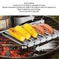 thumbnail image 2 of Portable Hot Dog Roller Rack, Stainless Steel, Cooks 5 Sausages, Perfect For Grills, 2 of 6