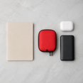 thumbnail image 6 of Cable Organizer Case Red Hard Shell Zipper Closure for Travel and Daily Tech Accessories, 6 of 6