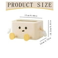 thumbnail image 4 of Gnwei Cute Tissue Box Organizer Cover for Storage Napkin Facial Tissue Holder Desktop Organizer Remote Control Decorative Box Tissue Box for Home Office Restaurant Car, 4 of 9