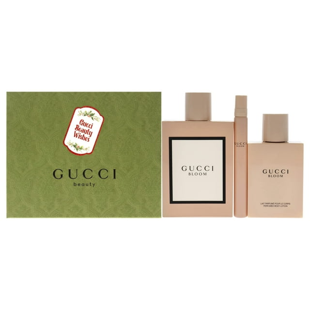 Perfume Gucci Bloom EDP de 100 ml, loción de 100 ml y miniset de regalo de 10 ml