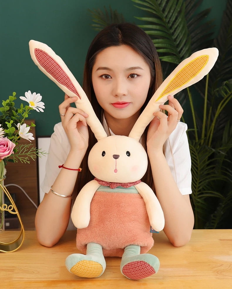 Magic Interactive Stretchable Bunny Plush Toy | Pull & Hug Rabbit with Adjustable Ears and Legs