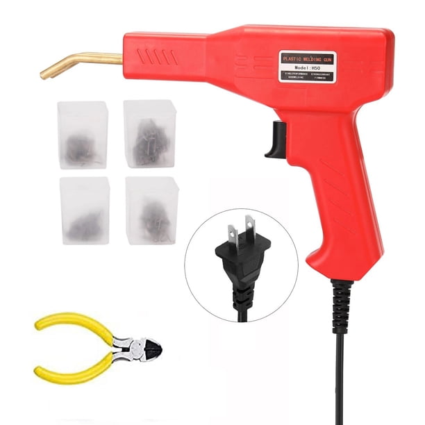 Kit Reparación Parachoques Coche 50 W Pistola en Caliente Herramientas Reparación Plástico para Coche (enchufe EE. UU.)