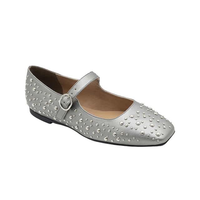 Flat Balerina Para Mujer Salamandra® Color Plomo 22-26 gris oscuro 24