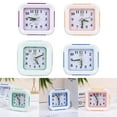 Quartz Alarm Clock With Night Light No Tick Snooze Silent Small Bedside