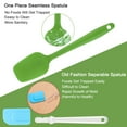 thumbnail image 3 of Kitchen Cooking Silicone Spatula Heat Resistant Flipping Rubber Turner Cooking Baking Green, 3 of 7