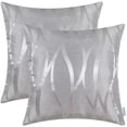 thumbnail image 1 of 18 X 18 inches Lines Abstract Silver Gray Modern Geometric 2 Pack, 1 of 5