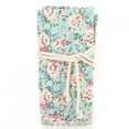 thumbnail image 1 of Bolsa de almacenamiento para lápices de maquillaje de lona con estampado floral, 1 of 10