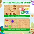thumbnail image 4 of Juguete educativo LearnToy Montessori, tablero de madera con el alfabeto, 4 of 6