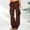 Coffee, variant on Women's Solid Color Leisure Wide Leg Pant, Size S-2XL, Big&Tall, Brown, Polyester, Women's Retro Cargo Pants with Pockets Outdoor Casual Ripstop Camo Construction Multiple Pocket Work Pants