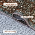 thumbnail image 3 of KUETH Area Rug - 4'x6' Machine Washable Runner Rugs, Non-Slip Vintage Mat for Living Room, Entryway Bedroom Kitchen and Corridor, Brick-red, 3 of 6