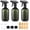 Green, variant on Armscye 3 Pack Amber Spray Bottles Empty, 16.9 Oz Plastic Spray Bottle for Cleaning, Adjustable Nozzle Squirt Bottle for Plants Hair, Refillable Spray Container with Free Measuring Cup and Stickers
