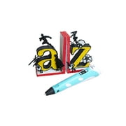 SCRIB3D P1 3D Printing Pen with Display - Includes 3D Pen, 3 Starter Colors of PLA Filament, Stencil Book + Project Guide, and Charger