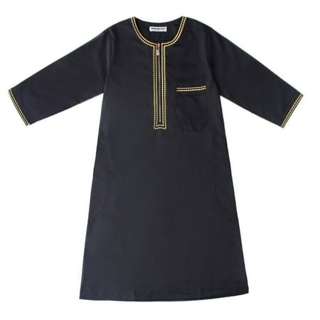 

TINYSOME Children Robe for w/ Long Sleeves Teenager Mus11m Clothing Boys Kaftan for 4 Sea