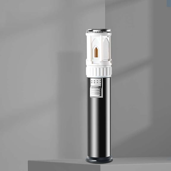 FYROXIA 360° All-Angle Spray Gun Torch - Heavy Duty Blue Flame Igniter with Full Upside Down Capability for Culinary Baking, Soldering, and BBQ (Gas Not Included)