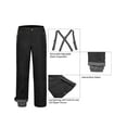 thumbnail image 4 of Little Donkey Andy Men's Ski Bibs Insulated Snow Pants , Water Resistant Snowboard Pants Winter with Detachable Suspenders ( Black S ), 4 of 7