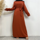 thumbnail image 1 of Venta a través de eBay Amazon Oriente Medio Dubai Venta caliente Sistema de color puro Bolsillo Vestido musulmán 6597 Tops de mujer, 1 of 4