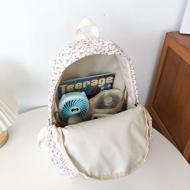Bolsa Mochila Ndcxsfigh Estampado Floral Moda Mujer Mochila Escolar Preppy