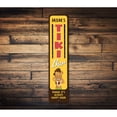 thumbnail image 2 of Mom's Tiki Bar Sign, Vertical Bar Sign, Happy Hour Aluminum Metal Decor Sign - 4x18 inches, 2 of 4