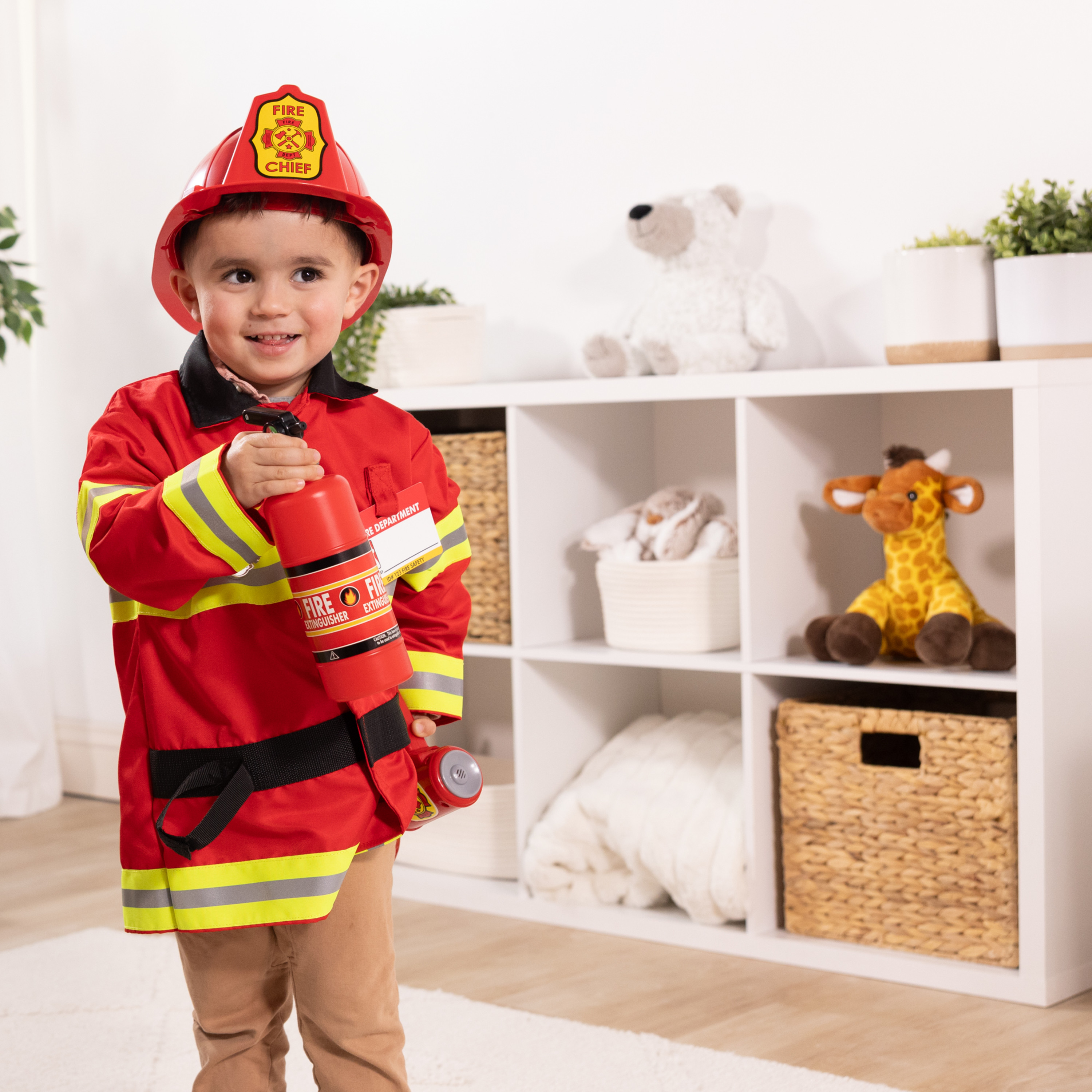 Melissa & Doug Fire Chief Role Play Costume Set, 6-Piece photo 6