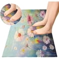thumbnail image 4 of Wild Flower Kitchen Mat Soft and Absorbent Bath Mats for Bathroom Non Slip Quick Dry Shaggy Bath Carpet Machine Wash for Kitchen Bathroom Shower 39x20 in Home Decor, 4 of 7