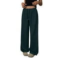 thumbnail image 2 of Straight Leg Sweatpants for Women Women Cargo Pants with Pockets Straight Leg Pants Women Women's Dress Pants for Work Women Pants Casual Work Cargo Pants Women High Waist Green S, 2 of 7