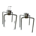 thumbnail image 4 of 2 Pcs Pinces à Viande pour Rôtissoire Barbecue en Acier Inoxydable, 2x Pinces à Viande, Argent, 4 of 6
