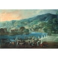 thumbnail image 2 of Luis Paret y Alcázar 18x14 Gold Ornate Wood Frame and Double Matted Museum Art Print Titled - View of El Arenal in Bilbao (1783-1784), 2 of 4