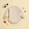 thumbnail image 5 of FAOWME Baby Toddler Boys Girls Long Sleeve Cartoon Heart Prints Rompers Jumpsuit Onesies Beige 0-3 Months, 5 of 7
