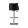 thumbnail image 4 of TOV Furniture Reagan Black and Silver Vegan Leather Adjustable Stool, 4 of 4