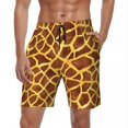 thumbnail image 1 of Bathing Suit Giraffe Board Shorts Summer Animal Print Board Short Pants Men Printed Running Surf Breathable Swim Trunks, 1 of 5