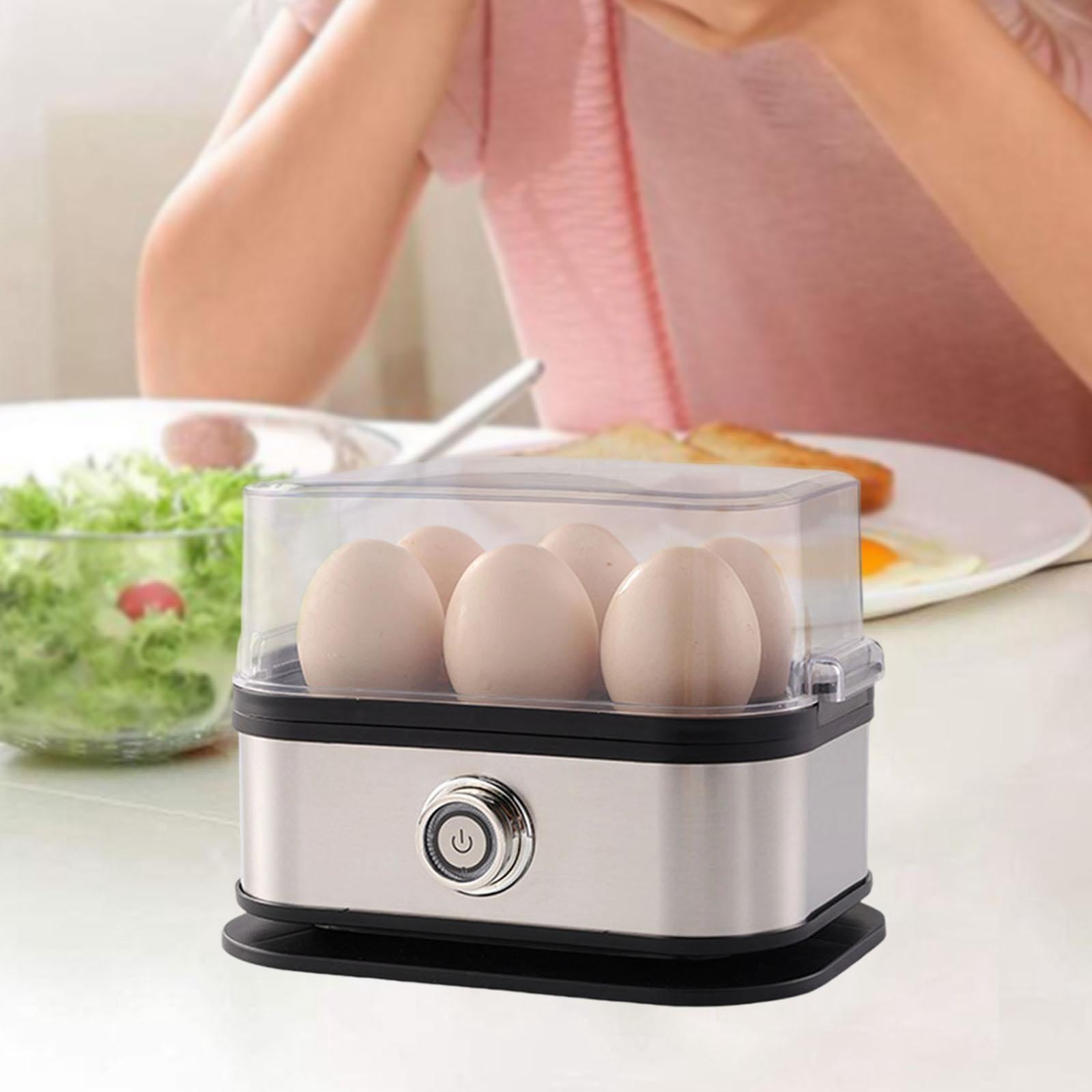 Fiocias Egg Cooker US Plugs Compact Portable Kitchen Steamer for Office Home Cooking