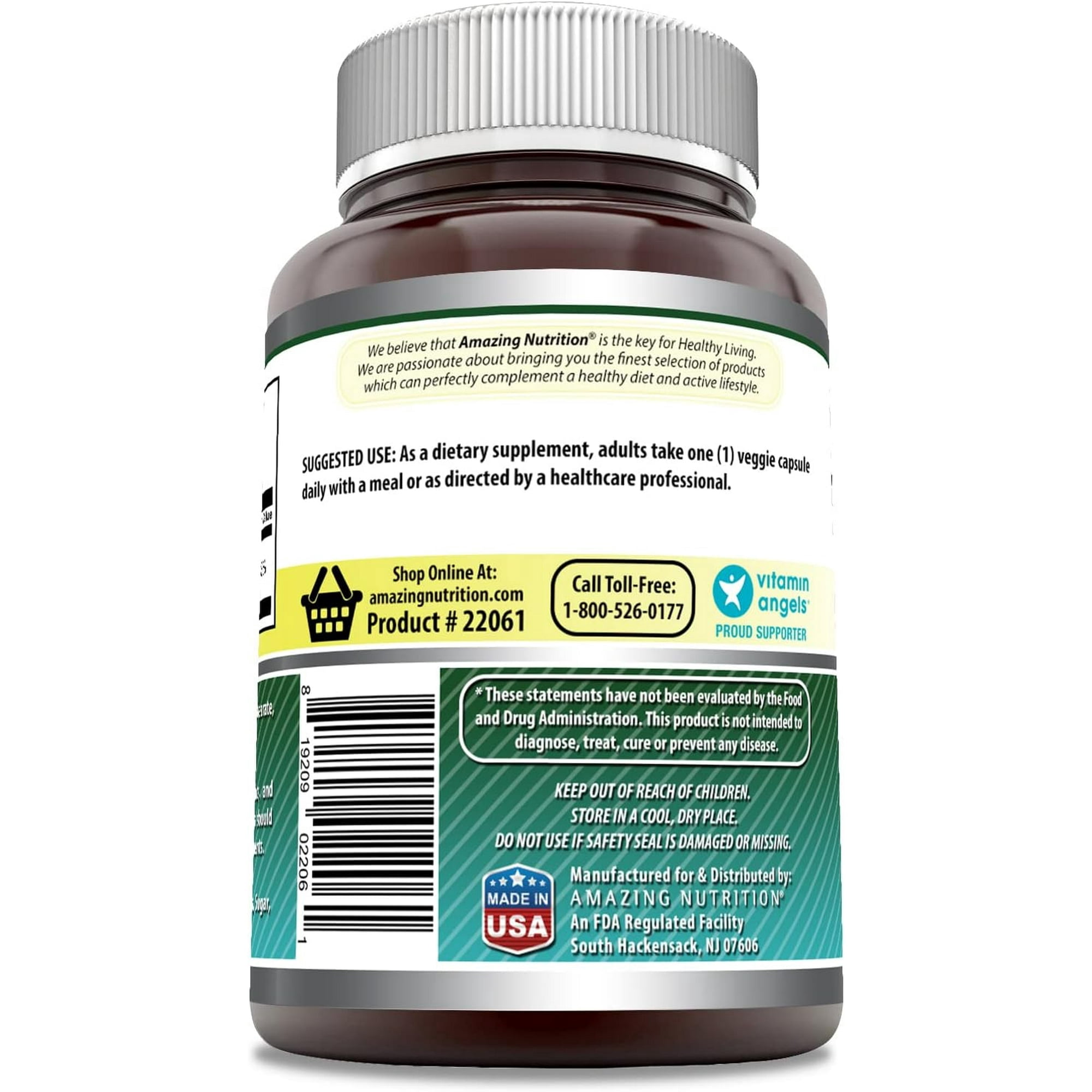 Amazing Formulas Biotin 10000mcg Per Serving 400 Veggie Capsules Supplement | Non GMO | Gluten Free | Made in USA | Suitable for Vegetarians