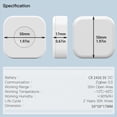 thumbnail image 4 of 2X Tuya Zigbee Mini Interruptor InaláMbrico BotóN de una Tecla Control de Escena Control Remoto Inteligente AutomatizacióN del Hogar, 4 of 5