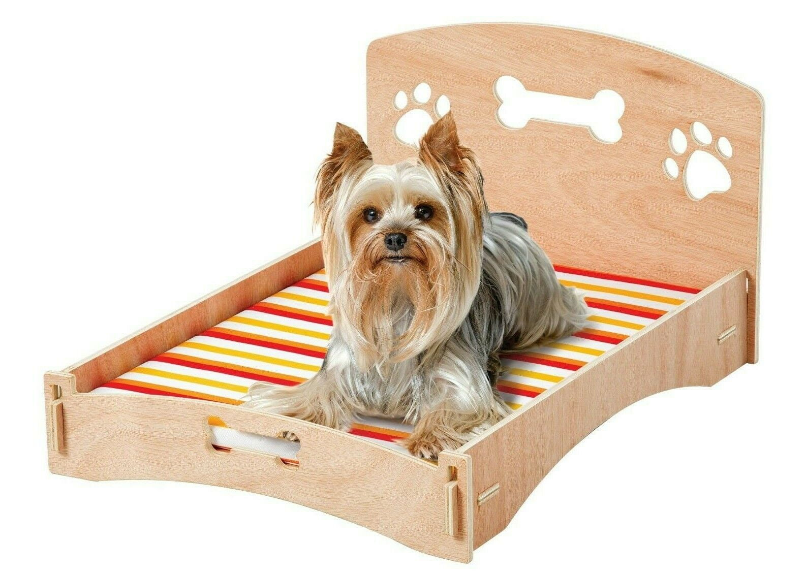 Pet Dog Cat Bed Elevated Cot Raised Pet Lounger Mattress Sleeper Hammock Cushion Mat Pad Blanket
