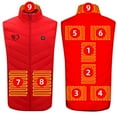 thumbnail image 2 of guisaled for Men, Lightweight Heated Vest for Men Warm Rechargeable Softshell USB Charging Heated Vests Outdoor Hunting Vest, 2 of 4